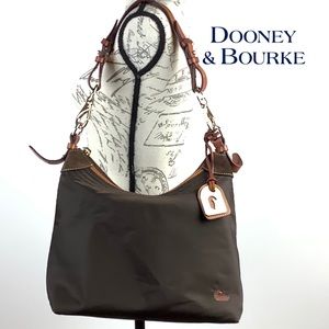 SOLD 
Dooney & Bourke Brown Erica Nylon Shoulder Purse